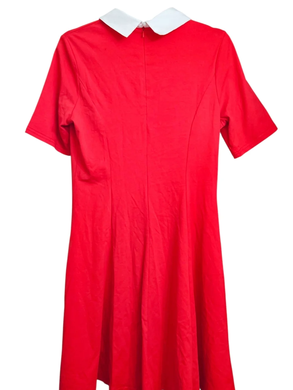 Aphratti Red Little Orphan Annie Dress Costume with Collar Size Medium - Picture 3 of 5